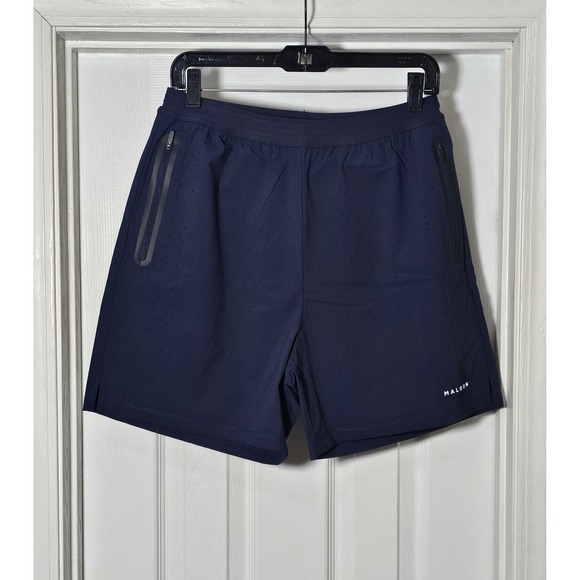 Malbon Other - Malbon Riva Nylon Shorts Size Medium Navy Blue Performance Pockets